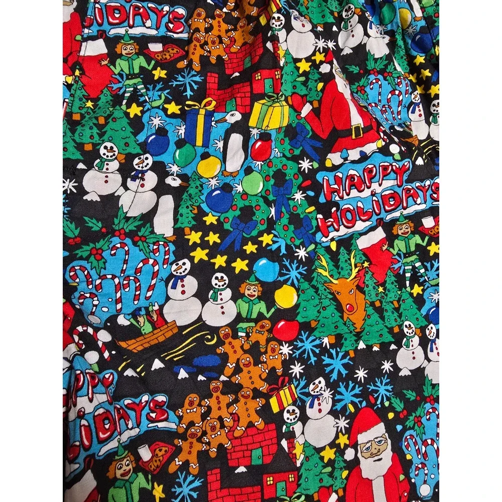 American Eagle Mens Small Christmas Holiday Print Classic Boxer Shorts NWOT
